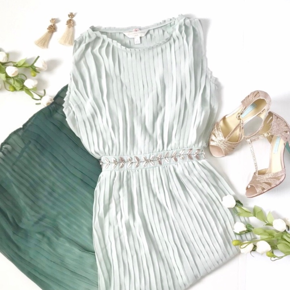 LC Maxi Ombré Dress, Sequin belt